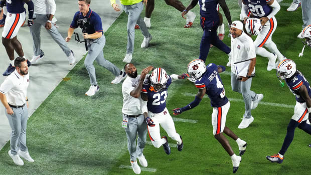 AUBURN, AL - SEPTEMBER 16 - Auburn Defensive Back JD Rhym (23) during the game between the Auburn Tigers and the Samford Bulldogs at Jordan-Hare Stadium in Auburn, AL on Saturday, Sept. 16, 2023.  Photo by Zach Bland/Auburn Tigers